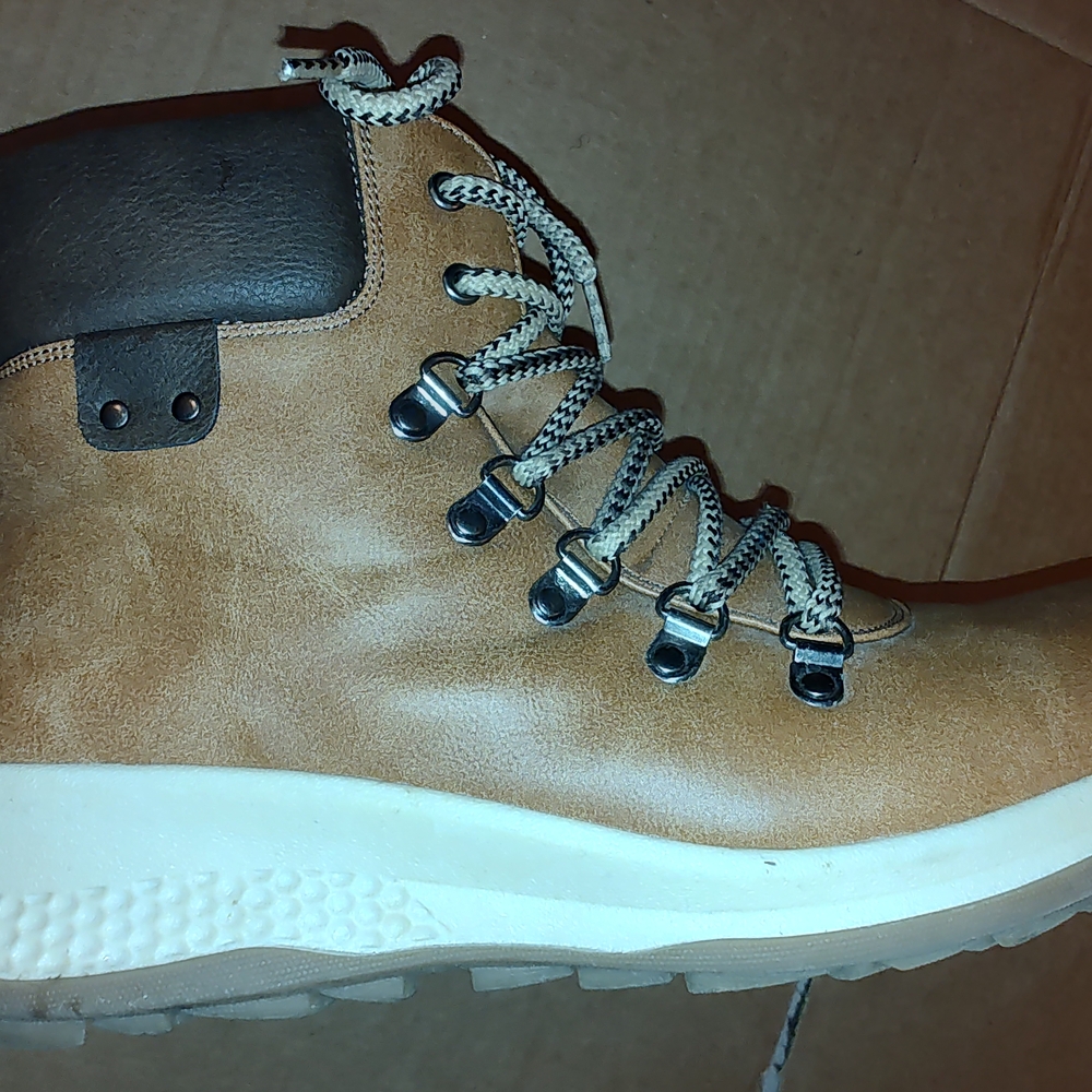 Brown Lace-Up Ankle Boots - Picture 4 of 10